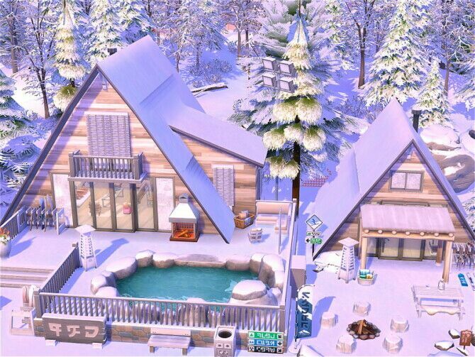 sims 4 cc a frame ski cabin by flubs79 2