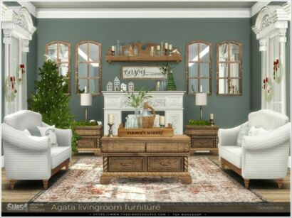 Agata Livingroom By Severinka_ Sims 4 CC