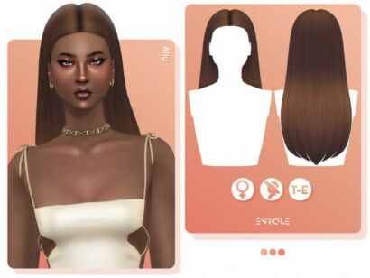 Ally Hairstyle By Enriques4 Sims 4 CC