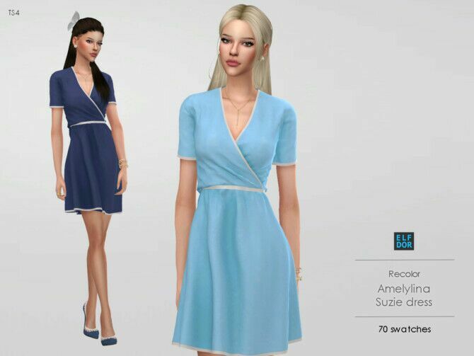 sims 4 cc amelylina suzie dress rc at elfdor sims 3