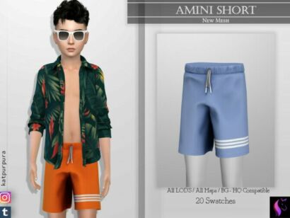 Amini Shorts By Katpurpura Sims 4 CC