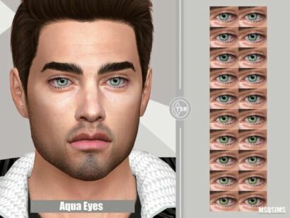 Aqua Eyes By Msqsims Sims 4 CC