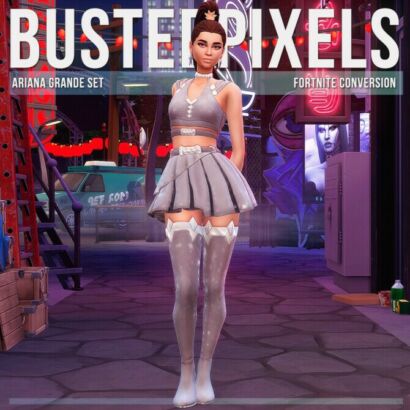 Ariana Grande Conversion/Edit Set At Busted Pixels Sims 4 CC