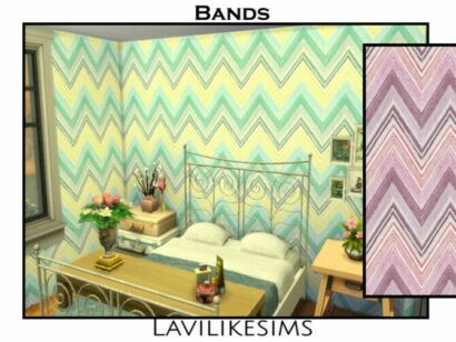 Bands Lls Wallpaper By Lavilikesims Sims 4 CC
