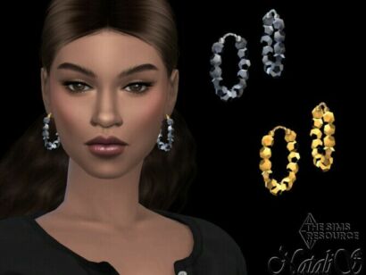 Beaded Wire Hoop Earrings By Natalis Sims 4 CC