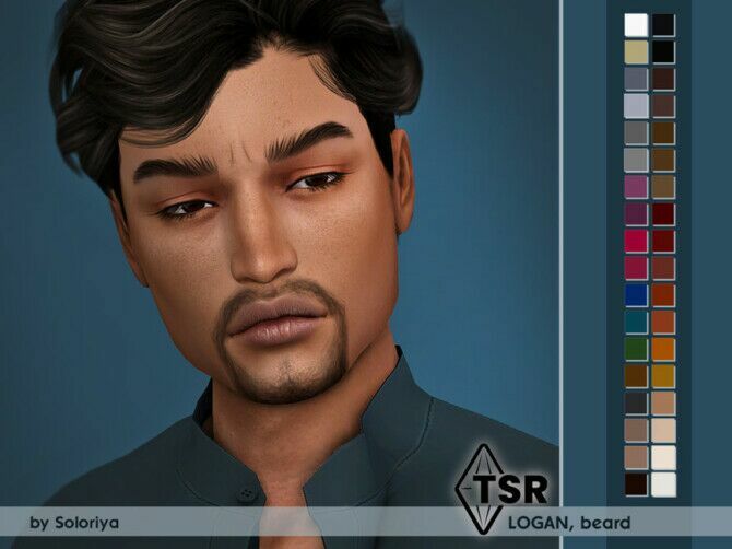 Beard Logan By Soloriya Sims 4 CC