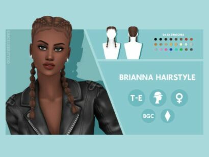 Brianna Hairstyle By Simcelebrity00 Sims 4 CC