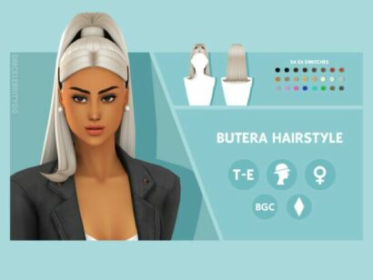 Butera Hairstyle By Simcelebrity00 Sims 4 CC
