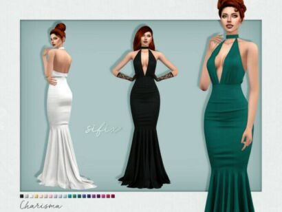 Charisma Dress By Sifix Sims 4 CC