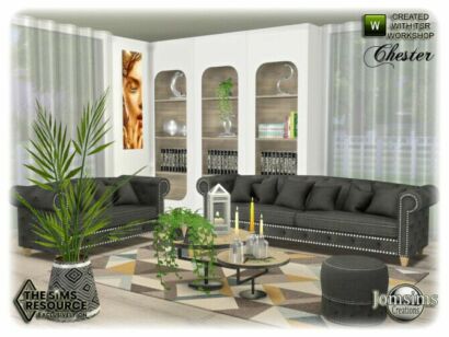 Chester Livingroom By Jomsims Sims 4 CC