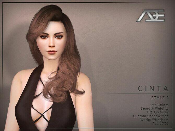 Cinta Style 1 (Hairstyle) By Ade_Darma Sims 4 CC