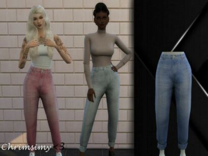 Cuffed Jeans By Chrimsimy Sims 4 CC