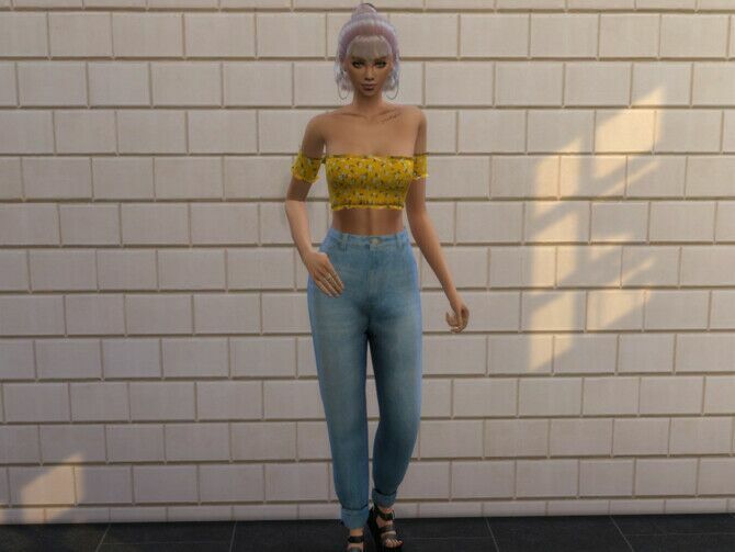 sims 4 cc cuffed jeans by chrimsimy 2