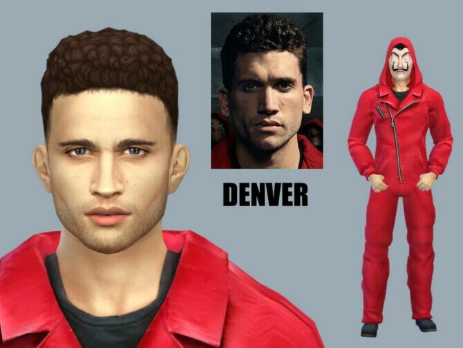 19 Best Sims 4 Male Models CC To Download In 2024   Sims 4 Cc Denver La Casa De Papel By Starafanka 1 