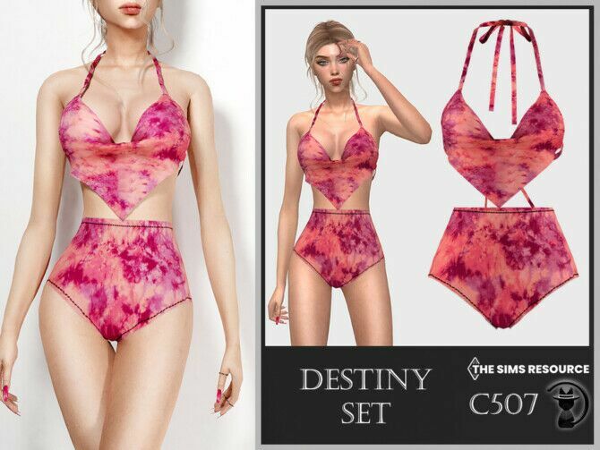 Destiny Set C507 By Turksimmer Sims 4 CC