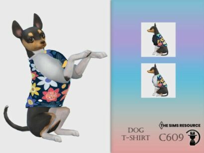 Dog T-Shirt C609 By Turksimmer Sims 4 CC