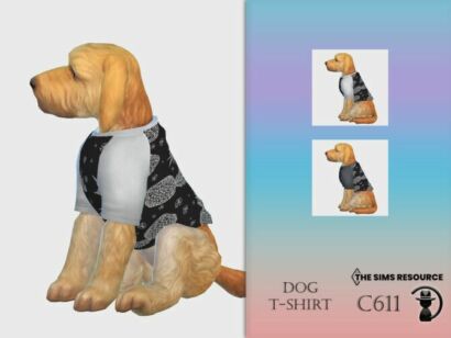 Dog T-Shirt C611 By Turksimmer Sims 4 CC