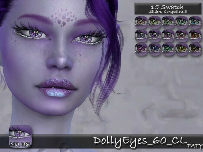 Dolly Eyes 60 Cl By Tatygagg Sims 4 CC