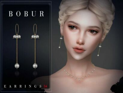 Earrings 54 By Bobur3 Sims 4 CC
