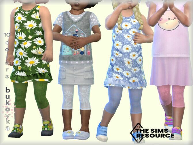 Floral Leggings By Bukovka Sims 4 CC