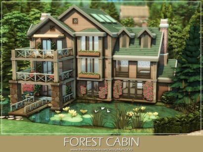 Forest Cabin By Mychqqq Sims 4 CC