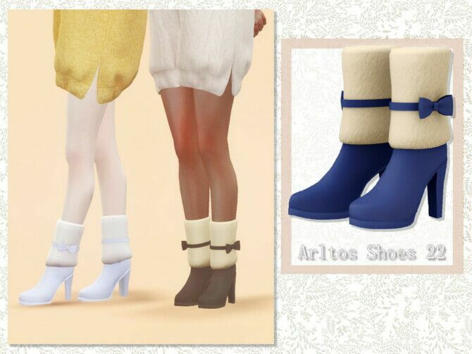 Furry Boots 22 By Arltos Sims 4 CC