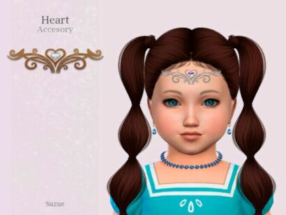 Heart Accesory Toddler By Suzue Sims 4 CC