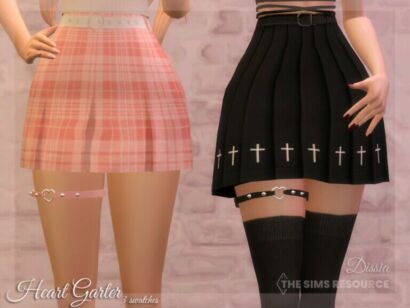 Heart Garter By Dissia Sims 4 CC