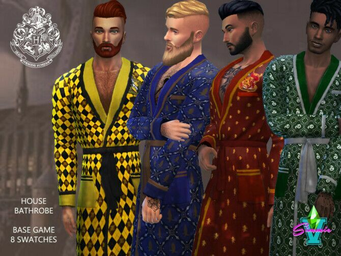 Hogwart’s Bathrobes By Simmiev Sims 4 CC