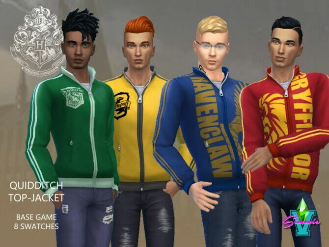 Hogwarts Quidditch Top By Simmiev Sims 4 CC