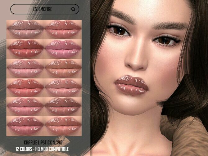 Imf Charlie Lipstick N.390 By Izziemcfire Sims 4 CC