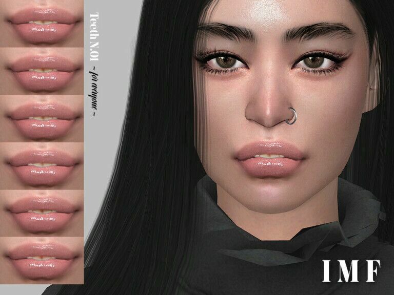 Imf Teeth N.01 By Izziemcfire Sims 4 CC