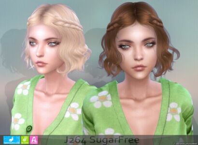 J264 Sugarfree Hair At Newsea Sims 4 Sims 4 CC