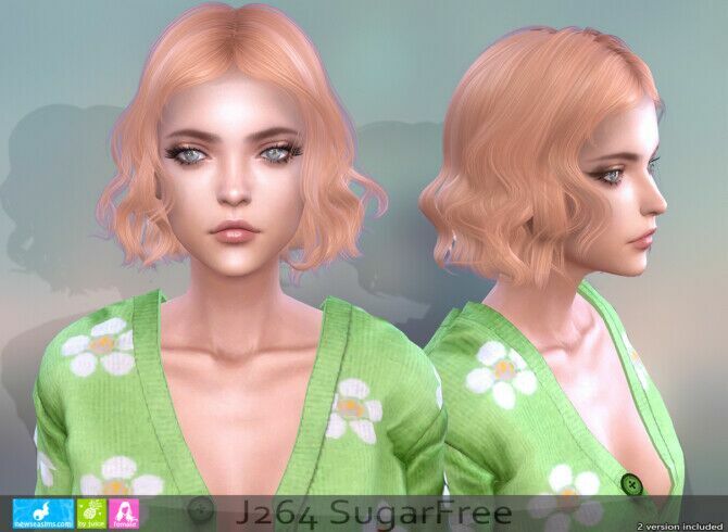 sims 4 cc j264 sugarfree hair at newsea sims 4 2