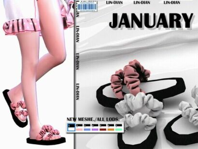 January Shoes By Lin_Dian Sims 4 CC