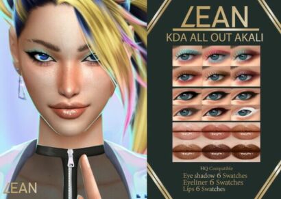 Kda All Out Akali Set At Lean Sims 4 CC