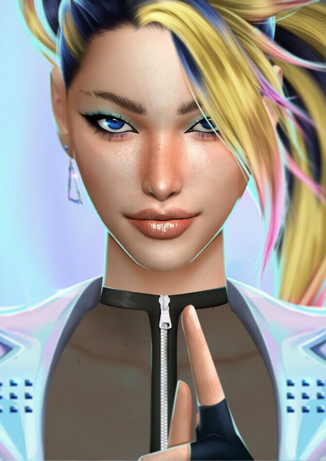 sims 4 cc kda all out akali set at lean 2