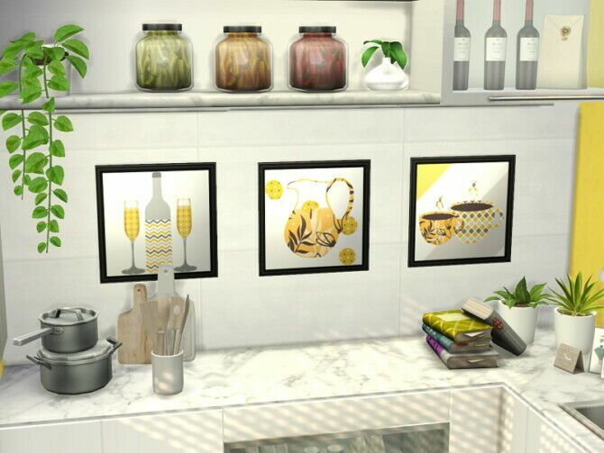 sims 4 cc lemon kitchen by flubs79 2