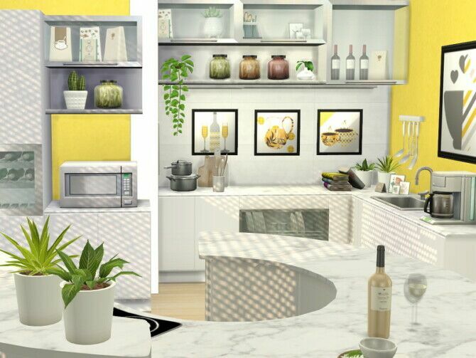 sims 4 cc lemon kitchen by flubs79 3