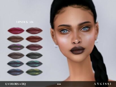 Lipstick A16 By Angissi Sims 4 CC