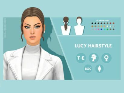 Lucy Hairstyle By Simcelebrity00 Sims 4 CC