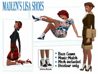 Madlen’s Lisa Shoes At Sims4Sue Sims 4 CC