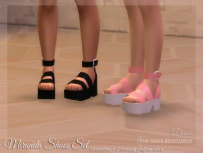Miranda Shoes Set By Dissia Sims 4 CC