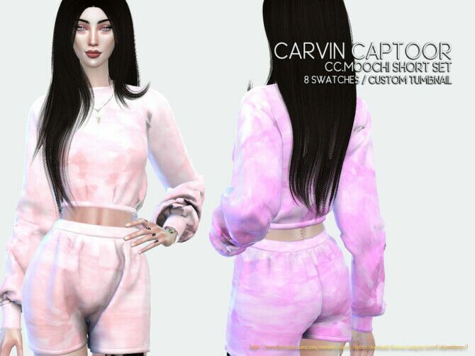 Moochi Short Set By Carvin Captoor Sims 4 CC