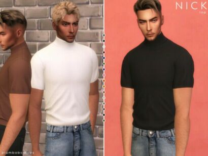 Nick Top By Plumbobs N Fries Sims 4 CC