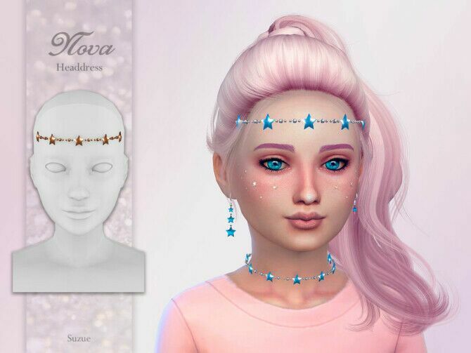 Nova Headdress Child By Suzue Sims 4 CC