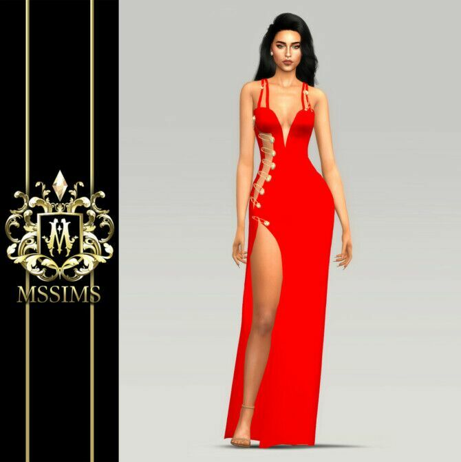 sims 4 cc pin dress at mssim 2