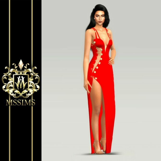 sims 4 cc pin dress at mssim 3