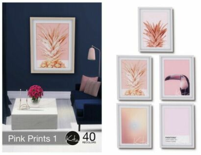 Pink Prints 1 At Ktasims Sims 4 CC