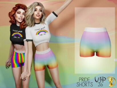 Pride Shorts Vip26 By Turksimmer Sims 4 CC